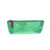 Trousse stylos en cuir vert