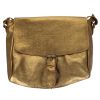 Sacoche cuir une boucle cuivre doré