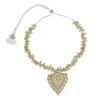 Collier indien cœur doré - Mariage Indien