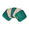 Lot de 5 lingettes lavables en éponge - Folk d'été