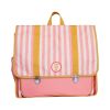 Cartable d'école rayé rose - Trouville
