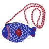 Sac à main en perles poisson bleu - Trouville