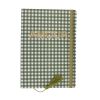 Carnet de notes vichy vert 