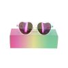 Lunettes de soleil enfant coeur arc-en-ciel 3-8 ans