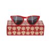 Lunettes de soleil enfant oeil de chat rouge 3-8 ans