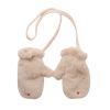 Moufles fausse fourrure crème - Chichi pompon