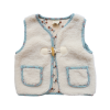Gilet sans manches sherpa fleuri 18-36 mois - À la cueillette