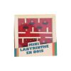 Mini labyrinthe en bois rouge