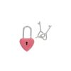 Petit cadenas cœur rose