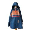 Cape de pluie enfant bleu et marron - L'affreux Jojo