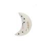 Porte-bonheur en céramique lune écrue Chance