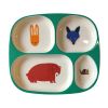Assiette à compartiments animaux - La forêt