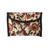 Pochette enveloppe block print beige