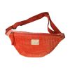 Sac banane en velours orange - Olympe