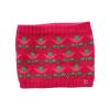 Tour de cou enfant en tricot rose et vert - Aland