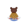 Hochet culbuto à billes ours - Petit déj