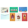 Lot de 6 cartes de vœux Noël - La forêt