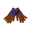 Gants homme en tricot marron - Robin