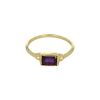 Bague dorée Deepika pierre violette taille 50