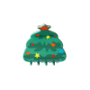 Pince à cheveux crabe sapin de Noel