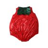 Déguisement bébé fraise rouge métallisé