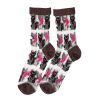 Chaussettes femme en nylon chat noir - La bonne aventure