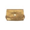 Porte-monnaie 3 compartiments en cuir irisé cuivre