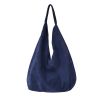 Sac cabas en cuir souple bleu