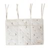 Pochette rangement de lit organiseur écru - Petites Souris