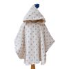 Poncho de bain fleurs bleues - Joli Paon