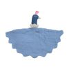 Doudou plat paon bleu - Joli Paon
