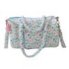 Sac à langer fleuri bleu et rose - Joli Paon 