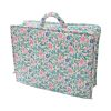 Valise en tissu fleurie bleue et rose - Joli Paon