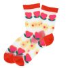 Chaussettes femme en nylon coeurs et fleurs - Paraty