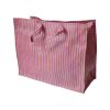 Sac de rangement à rayures roses - Paraty