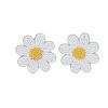 Boucles d'oreilles fleurs marguerites en perles - Rodéo Disco