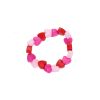 Bracelet coeurs roses et rouges