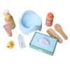 Coffret accessoires de bain pour poupée en bois