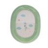 Cadre photo en céramique ovale vert - Petites Souris