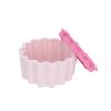 Boîte à goûter en silicone bicolore fleur rose - Joli Paon