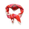 Foulard imprimé damier rose - Paraty