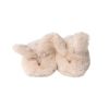 Chaussons bébé lapins cœur camel - Chichi pompon