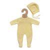Tenue de poupée Rosie pyjama pointelle jaune - Petites Souris