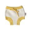 Bloomer en tricot coton écru et jaune 0-3 mois - Petites Souris
