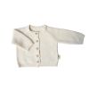 Gilet bébé en tricot coton écru 3-6 mois - Petites Souris