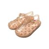 Sandales de plage enfant rose pailleté pommes taille 23 - Vichy chéri