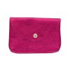 Grand porte-monnaie enveloppe cuir fushia