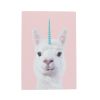 Carte de voeux lama licorne