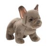 Peluche chien Bouledogue Français gris