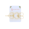 Barrette 3 coeurs or